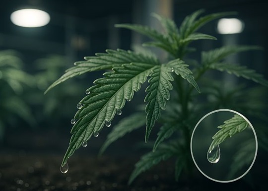 Гуттация у каннабиса: зачем растение выделяет воду?